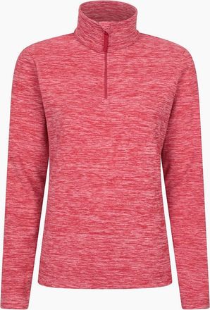 Mountain Warehouse Womens Mountain Warehouse Womens/Ladies Snowdon Melange Fleece Top - Red - Size: 24