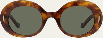 Loewe Anagram Round Acetate Sunglasses