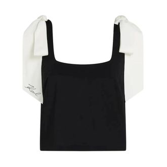Karl Lagerfeld Dames, Tops, Veelkleurig, Maat: XS Viscose