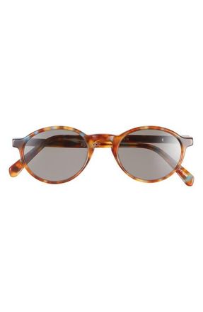 Eyebobs Board Stiff 49mm Round Polarized Sunglasses in Spotty Blue Tort /Brown at Nordstrom