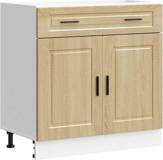 vidaXL Vidaxl - Mueble Bajo De Cocina Porto Roble Sonoma Madera Reconstituida