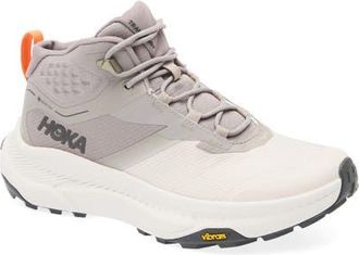 Hoka One One Transport Chukka GORE-Tex Waterproof Trail Shoe in Cement /Stucco at Nordstrom, Size 10.5