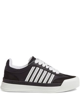 Dsquared2 Gestreepte sneakers - Zwart