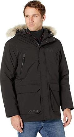 Helly Hansen Reine Parka Mens Clothing Black : 2XL, Polyester/Faux Fur