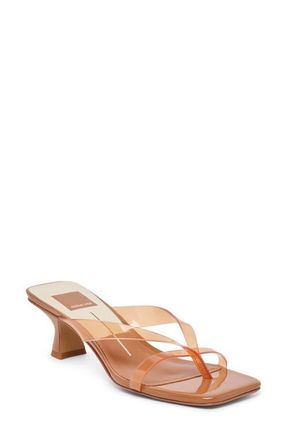 Dolce Vita Brevel Vinyl Translucent Strap Sandal in Whiskey Jelly at Nordstrom, Size 8.5