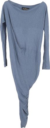 Vivienne Westwood Anglomania Bateau Long Dress in Light Blue Viscose