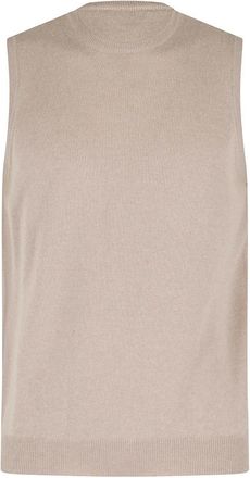 FILIPPO DE LAURENTIIS Girocollo Lana Cashmere - Heren - Spencers - Beige - 3XL - Wol - Truien & Vesten