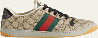 Gucci Mens Screener GG Canvas Low-Top Sneakers
