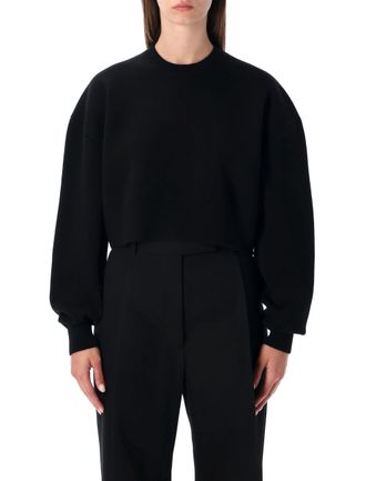 Tom Ford Womens Black Wool And Cashmere Cropped Sweater - Size X-Small