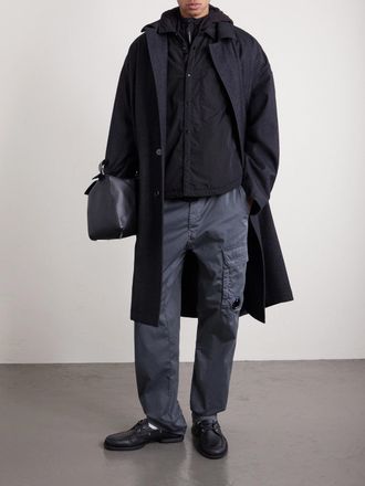 C.P. Company Chrome-R Logo-Appliqu&eacute;d Padded Shell Overshirt