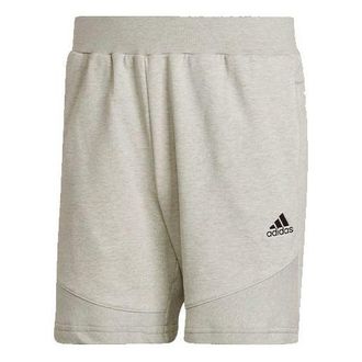 adidas BotanDyed Short Solid Color Minimalistic Sports Shorts Couple Style light grey HF4498