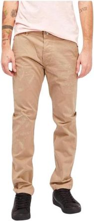 Gas Katoenen Casual Broek - Heren - Chinos - Beige - 4XS - Katoen - Broeken