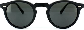 Oliver Peoples Mens Sunglasses Gregory Peck 5217 1031/P2 Matt Black Midnight Express Polarized VFX - One Size
