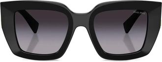 Miu Miu Eyewear MU B05S square-frame sunglasses - women - Acetate - 50 - Black