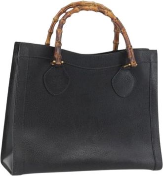 Gucci Pre-owned Vintage Tote Bag - Dames - Vintage Handtas - Zwart - ONE Size - Leer - Vintage