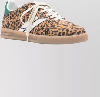 Woolrich animal print low-top sneakers with rubber sole
