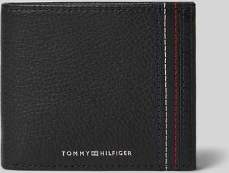 Tommy Hilfiger Portemonnaie aus echtem Rindsleder in BLACK, Gr&ouml;&szlig;e 1