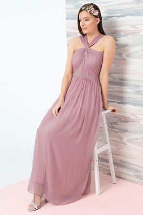 Roman Bead Embellished Maxi Dress
