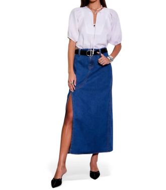 Fifteen Twenty Hugh Skirt In Denim