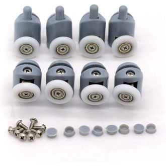 OEM Juego De 8 Rodillos Para Puerta De Ducha (23 Mm) - Crezuo