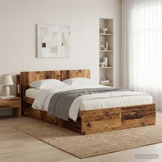 vidaXL Vidaxl Testata Del Letto Legno Antico Legno Ingegnerizzato
