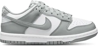 Nike Boys Dunk Low - Boys Grade School Basketball Shoes White/Light Smoke Grey/White Size 3.5