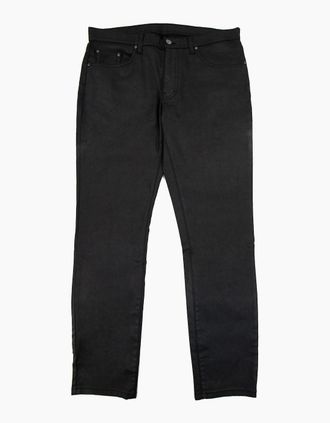 Versace Collection Mens Versace Collection Shiny Material Casual Denim Jean Black - Size: 36/32