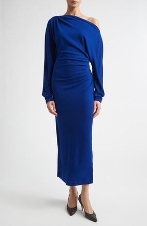 A.L.C. Sonny One-Shoulder Long Sleeve Jersey Dress in Yves Blue at Nordstrom, Size X-Small