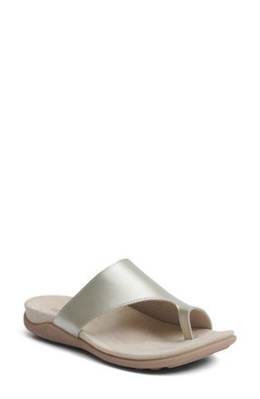 Strive Footwear Capri IV Toe Loop Sandal in Gold at Nordstrom, Size 8.5