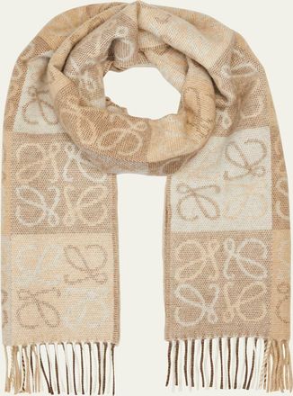 Loewe Anagram Logo Cashmere-Blend Scarf