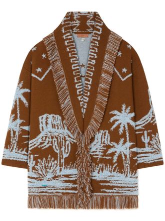 Alanui Canyon Spirit Desert Pattern Cashmere Cardigan