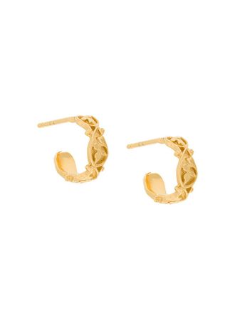 Wouters & Hendrix My Favourite cast ribbon hoop earrings - Effetto metallizzato