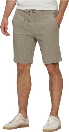 Cast Iron Korte Broeken, Heren, Groen, M, Katoen, Chino Shorts Structure