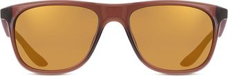 Nike FLO M DQ0866 221 Mens Sunglasses Brown Size 55
