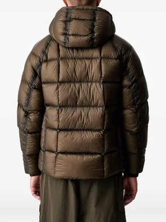 C.P. Company Mens Hooded Down Jacket Green Polyamide Padded &