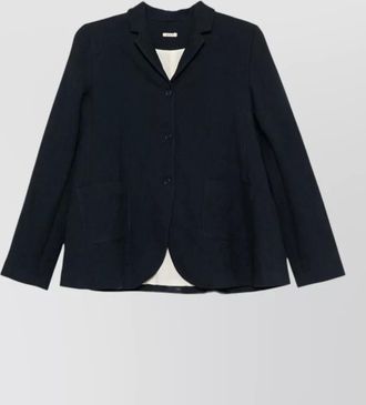 Apuntob single-breasted coat