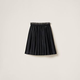 Miu Miu Technical silk skirt