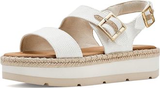 Toms Giana Womens Dress Sandals White : 6.5 B - Medium, Synthetic