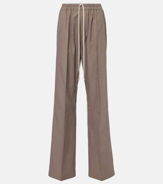 パンツ Rick Owens Wide-Leg Cotton Muslin Pants With Drawstring Rick Owens Wide-Leg Cotton Muslin Pants With Drawstring