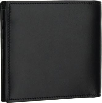 Saint Laurent Mens Leather Wallet Calf Black Umbrellas
