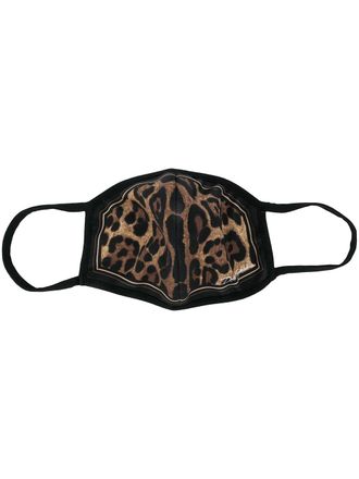 Dolce & Gabbana Mascherina con stampa - Marrone