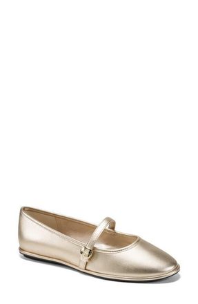 Karl Lagerfeld Vivendel Mary Jane Flat in White Gold at Nordstrom, Size 6.5