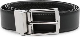 Giorgio Armani Omkeerbare leren riem - Heren - Riemen - Zwart - ONE Size - Leer - Accessoires