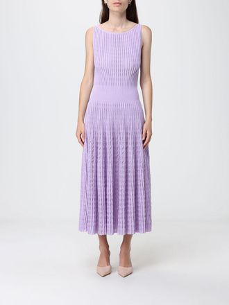 Antonino Valenti Abito midi in maglia plissettata con spalle scoperte