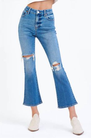 Dear John Denim Jenna High Rise Cropped Flare Jeans In Golden Gate