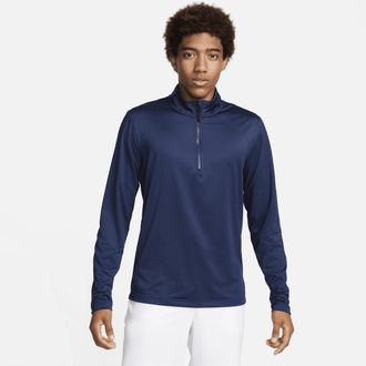 Nike Mens Victory Dri-FIT 1/2-Zip Golf Top in Blue | FD5837-410
