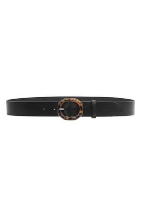 Rag & Bone Audrey Leather Belt in Black at Nordstrom Rack, Size Medium