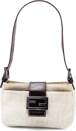 Fendi Borsa a spalla in tela con motivo Zucca XX secolo - Marrone