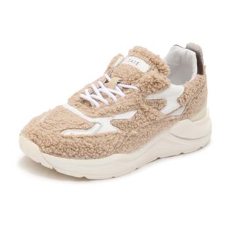 D.A.T.E. Sneakers, female, Beige, Size: 10 US Fuga Teddy Sneakers