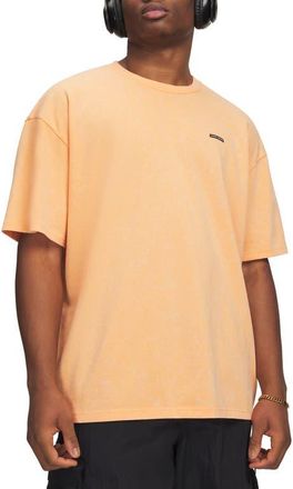 Under Armour UA Logo Patch Oversize T-Shirt in Orange Bloc at Nordstrom, Size Xx-Large